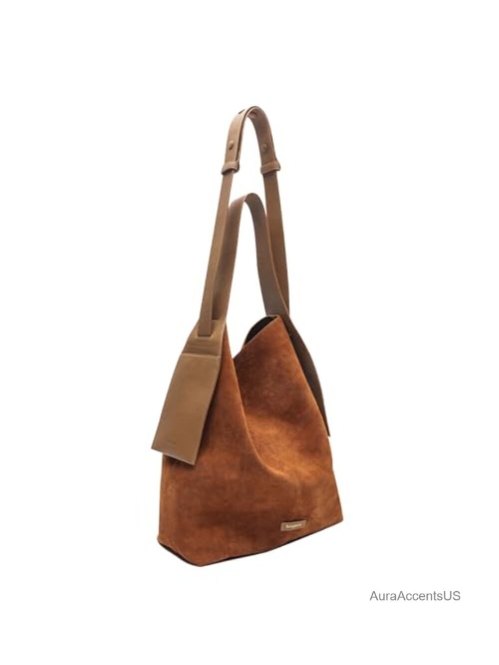 Women Suede Hobo Shoulder Bag Large Capacity Vintage Tote Crossbody Handbag